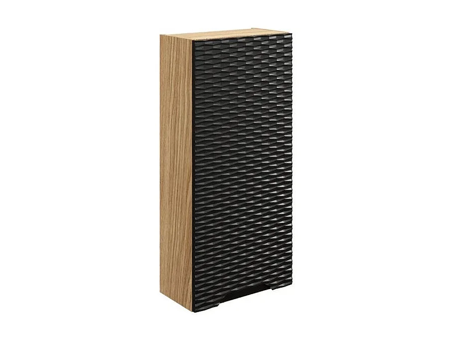 Media columna 1 puerta Elora Negro y Madera