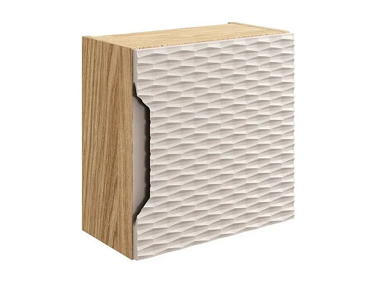 Armario de pared 1 puerta Elora Beige y Madera