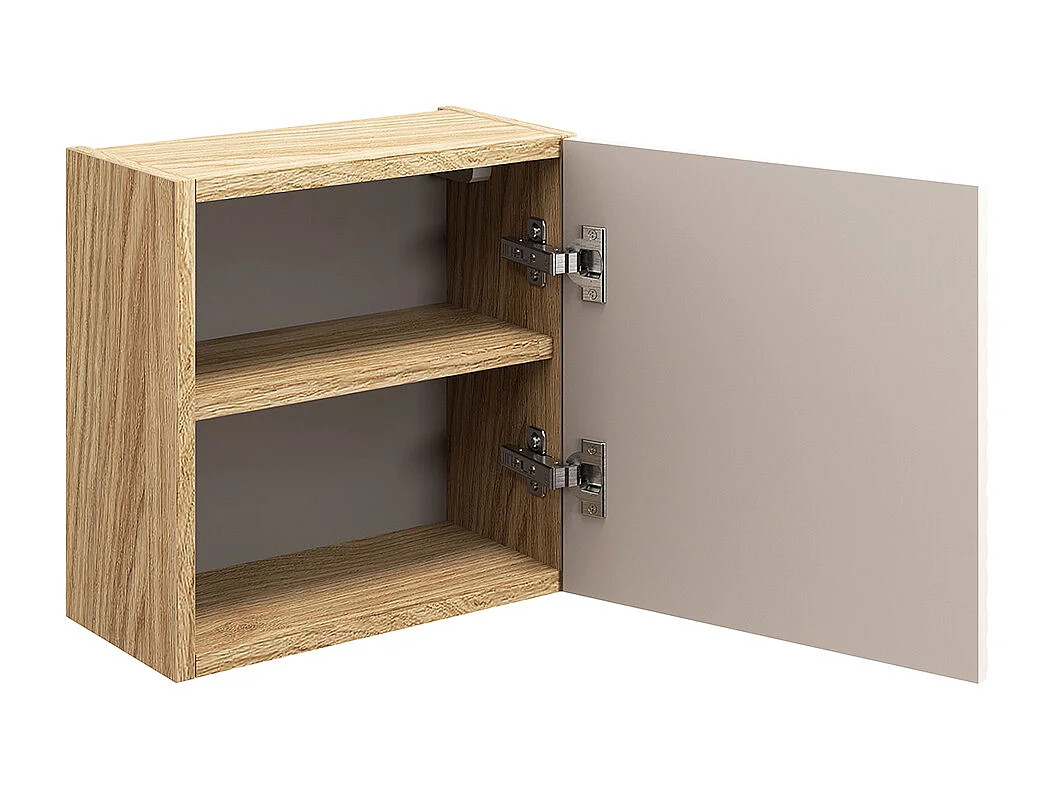 Armario de pared 1 puerta Elora Beige y Madera