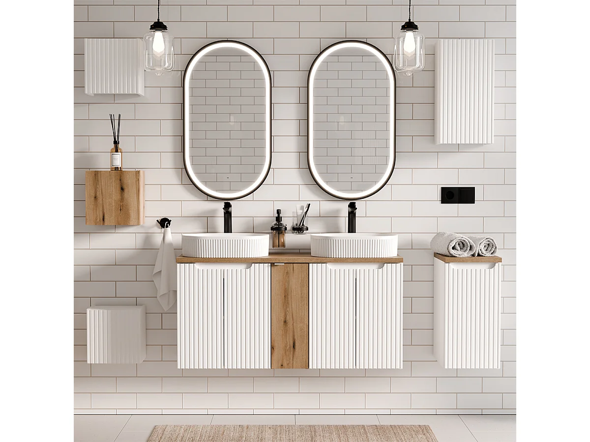 Armoire murale 1 porte Riva Jade et Manoa Bois