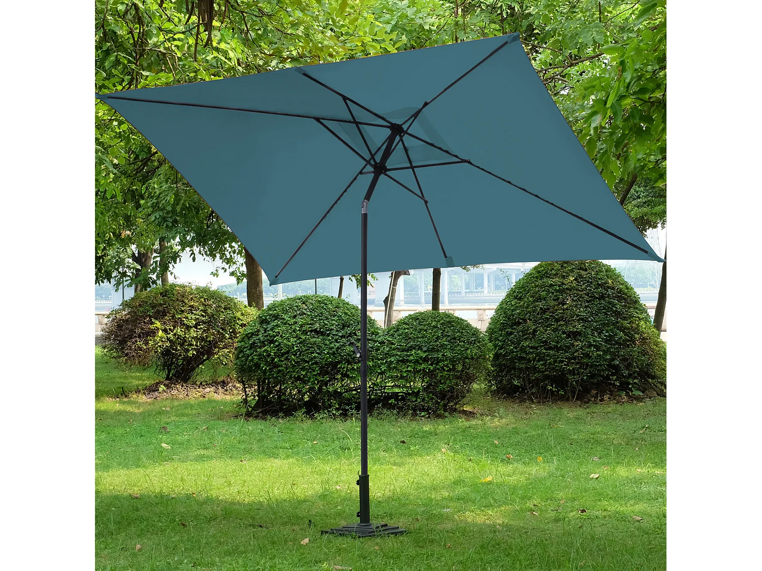 Parasol de balcon rectangulaire avec Housse de protection