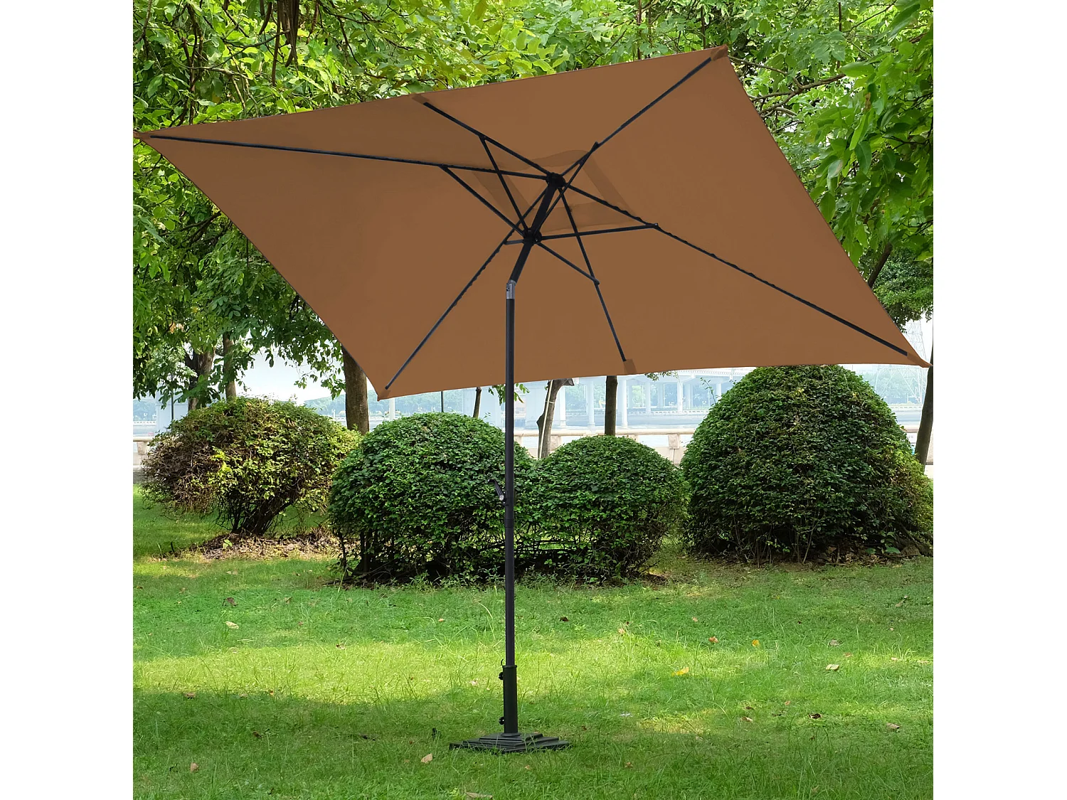 Parasol de balcon rectangulaire avec Housse de protection
