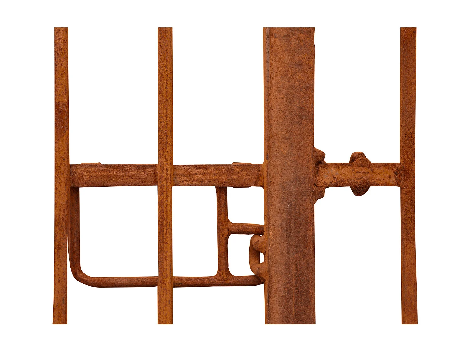 BISCOTTINI Portail en fer - Fer massif avec détails ornementaux - Clôture en fer - Portail en métal - Porte décorative - Portail d'entrée - 400x8x300cm