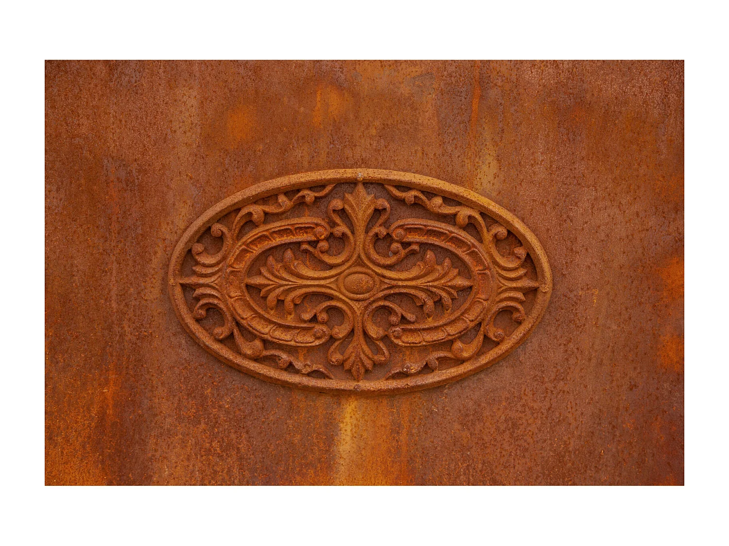 BISCOTTINI Portail en fer - Fer massif avec détails ornementaux - Clôture en fer - Portail en métal - Porte décorative - Portail d'entrée - 332x8x245cm