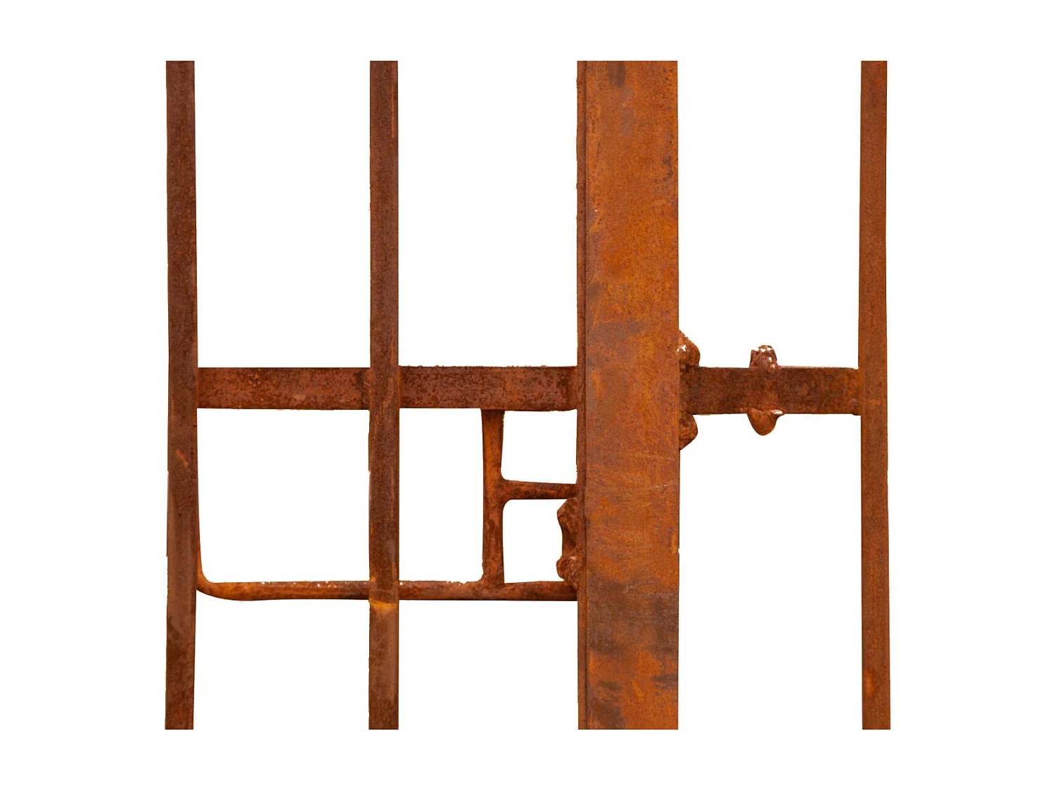 BISCOTTINI Portail en fer - Fer massif avec détails ornementaux - Clôture en fer - Portail en métal - Porte décorative - Portail d'entrée - 332x8x245cm