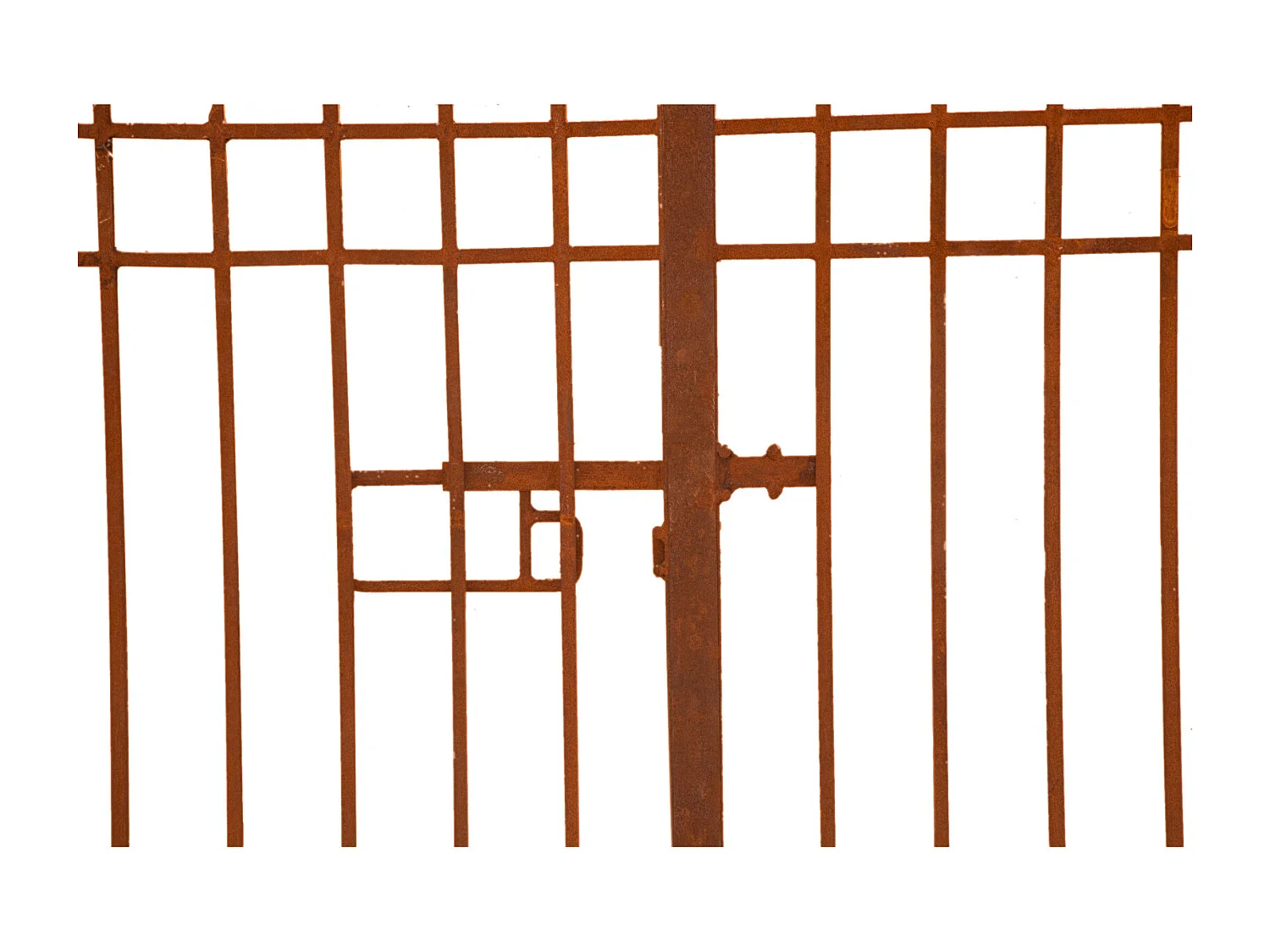 BISCOTTINI Portail en fer - Fer massif avec détails ornementaux - Clôture en fer - Portail en métal - Porte décorative - Portail d'entrée - 320x8x245cm