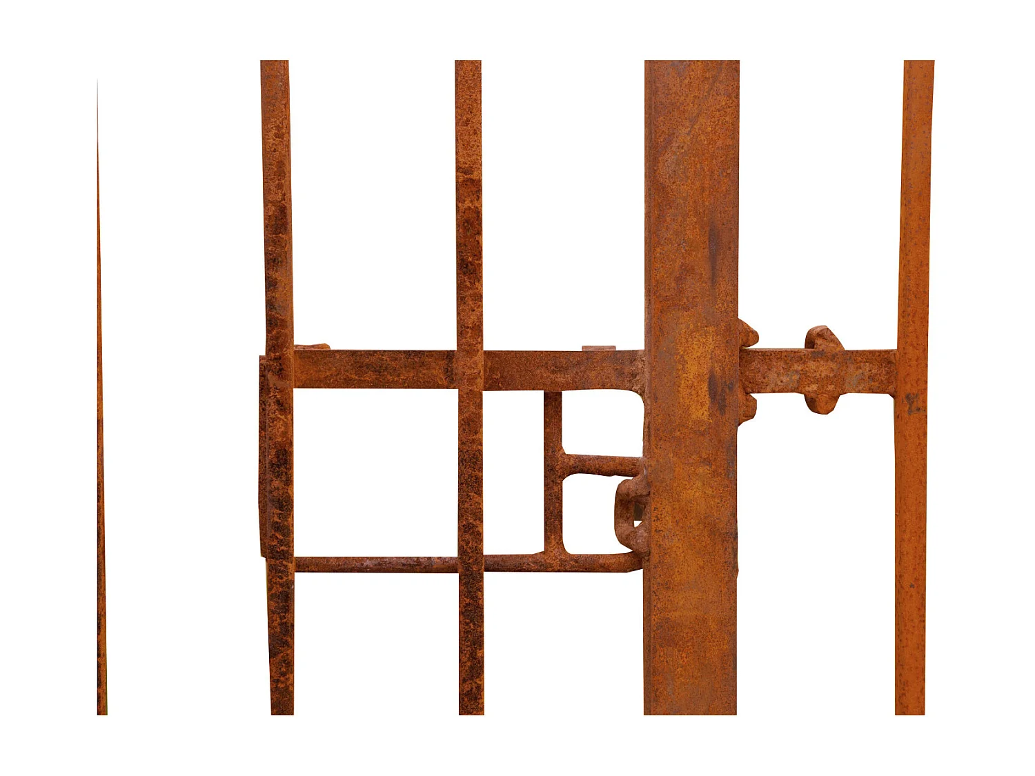 BISCOTTINI Portail en fer - Fer massif avec détails ornementaux - Clôture en fer - Portail en métal - Porte décorative - Portail d'entrée - 400x8x272cm