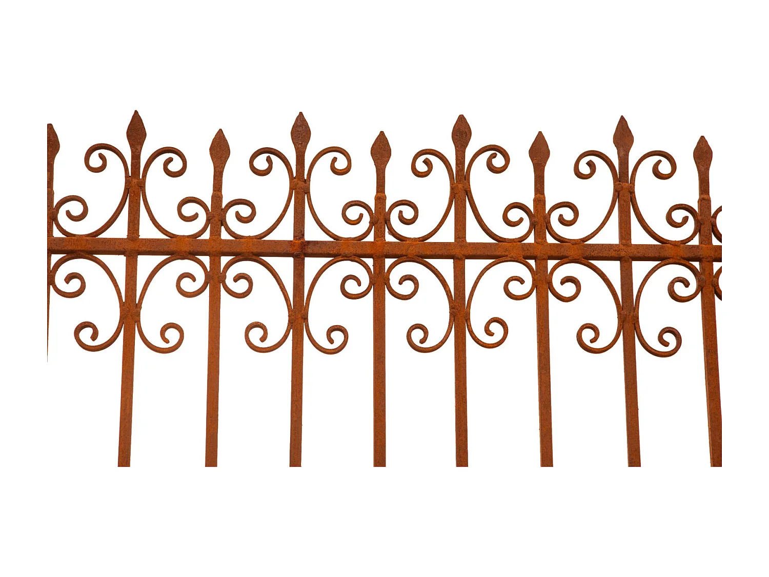 BISCOTTINI Portail en fer - Fer massif avec détails ornementaux - Clôture en fer - Portail en métal - Porte décorative - Portail d'entrée - 400x8x272cm