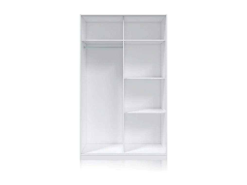 Armoire TOP Blanc Artik et Blanc Vehlo 2 Portes Coulissantes 200x120x50 cm