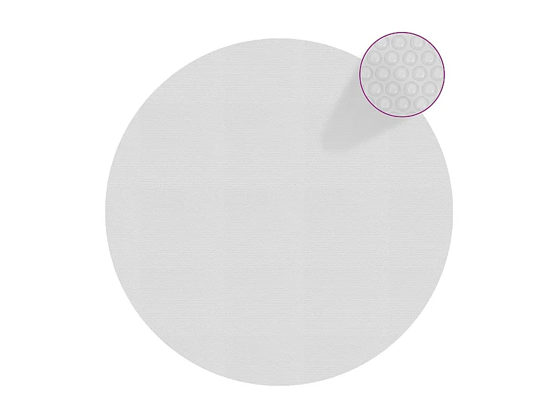 Pellicola solare galleggiante per piscina PE 300 cm Grigio