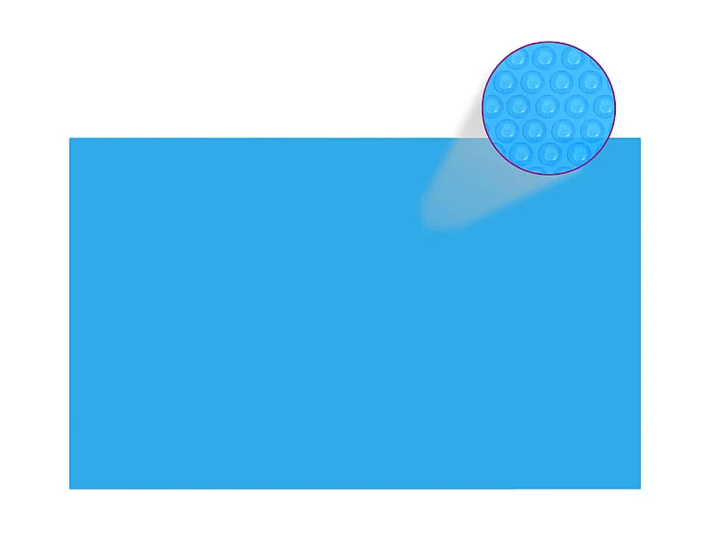Copertura per piscina rettangolare 260 x 160 cm PE Blu
