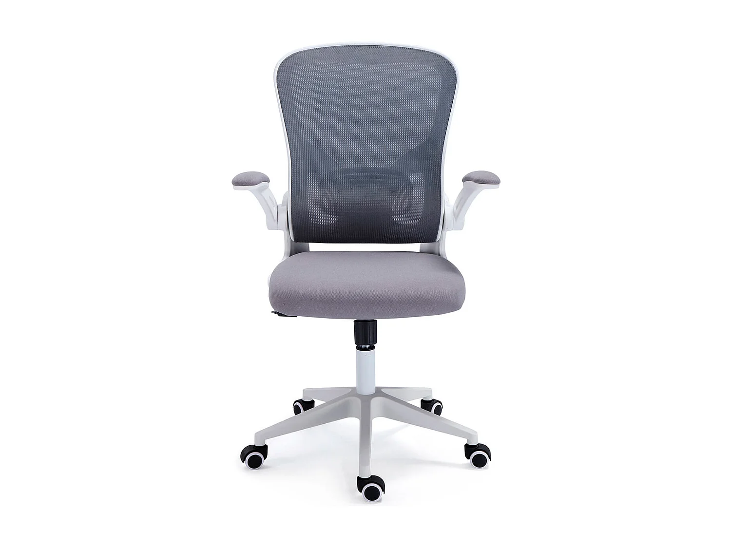 Silla de escritorio Lexi giratoria altura regulable gris/blanco Adec