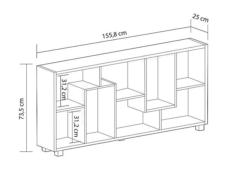 Estantería Deluxe Negro