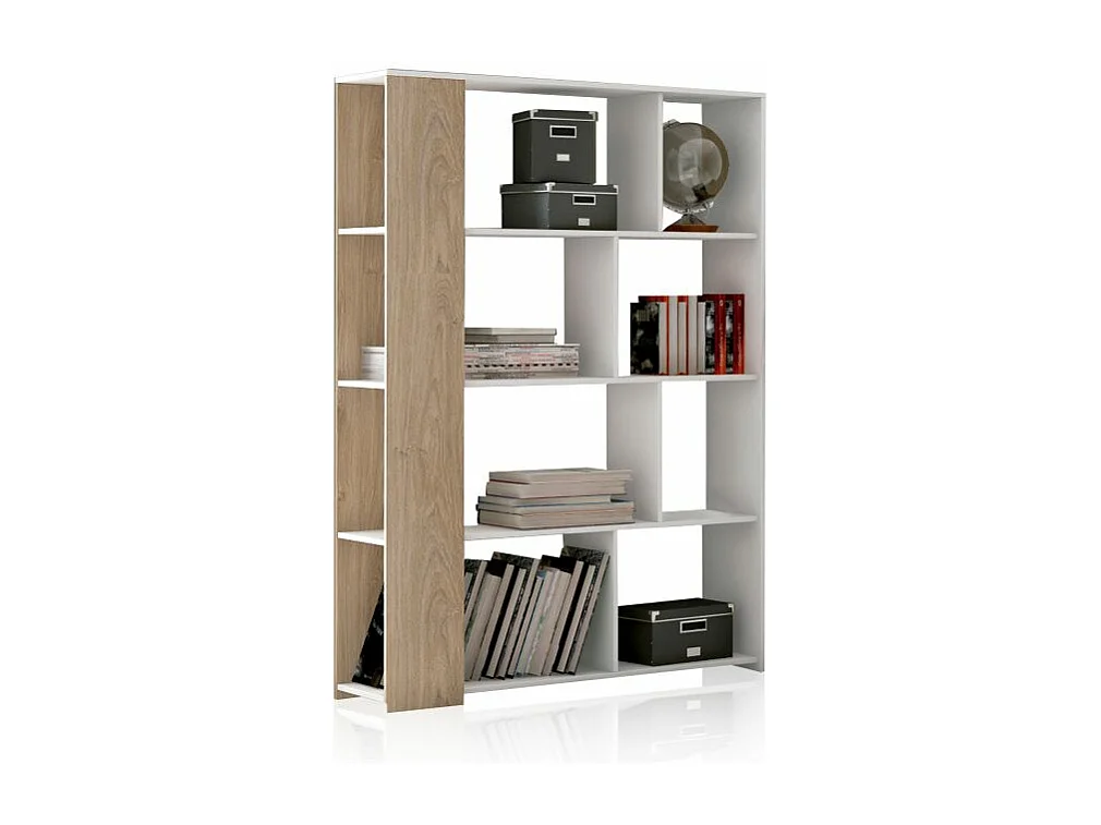 Estantería Landa Blanco - Roble