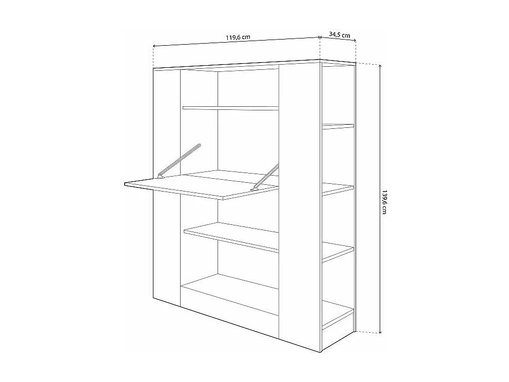 Estantería estudio Play Andersen Pino - Gris Grafito