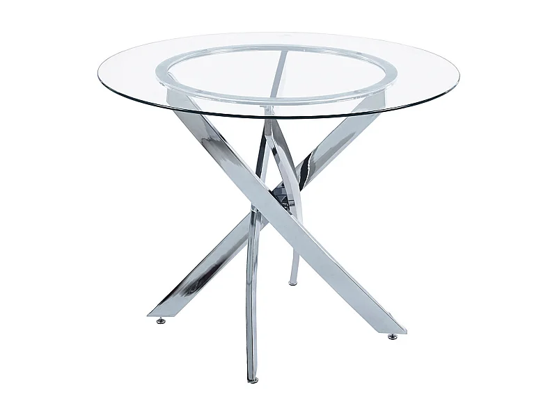 Mesa de comedor Thunder forma redonda inox Ø100x75 cm Adec