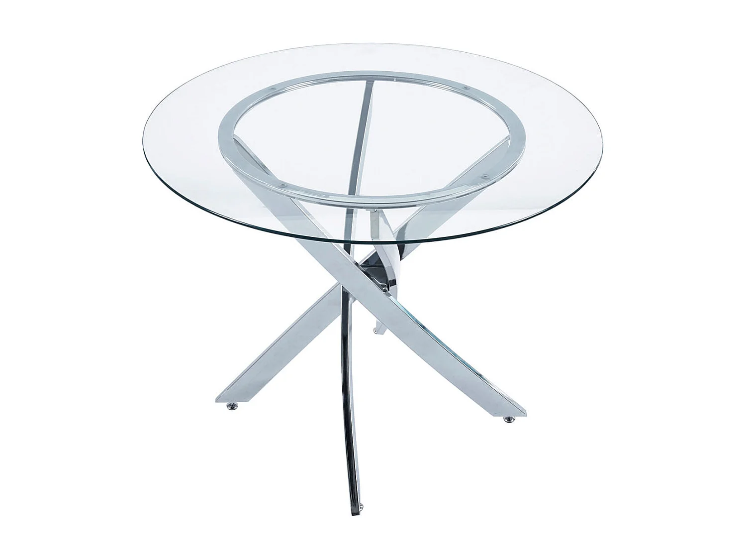 Mesa de comedor Thunder forma redonda inox Ø100x75 cm Adec