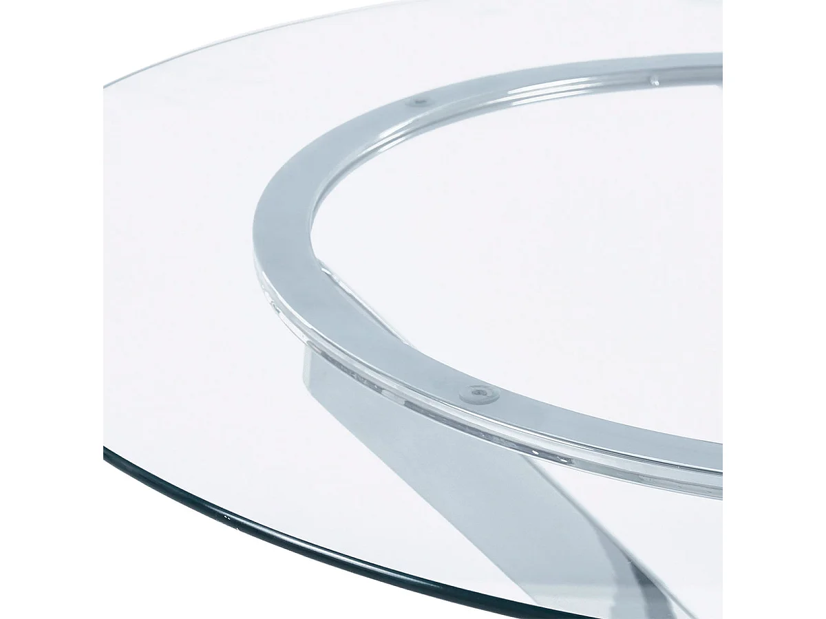 Mesa de comedor Thunder forma redonda inox Ø100x75 cm Adec