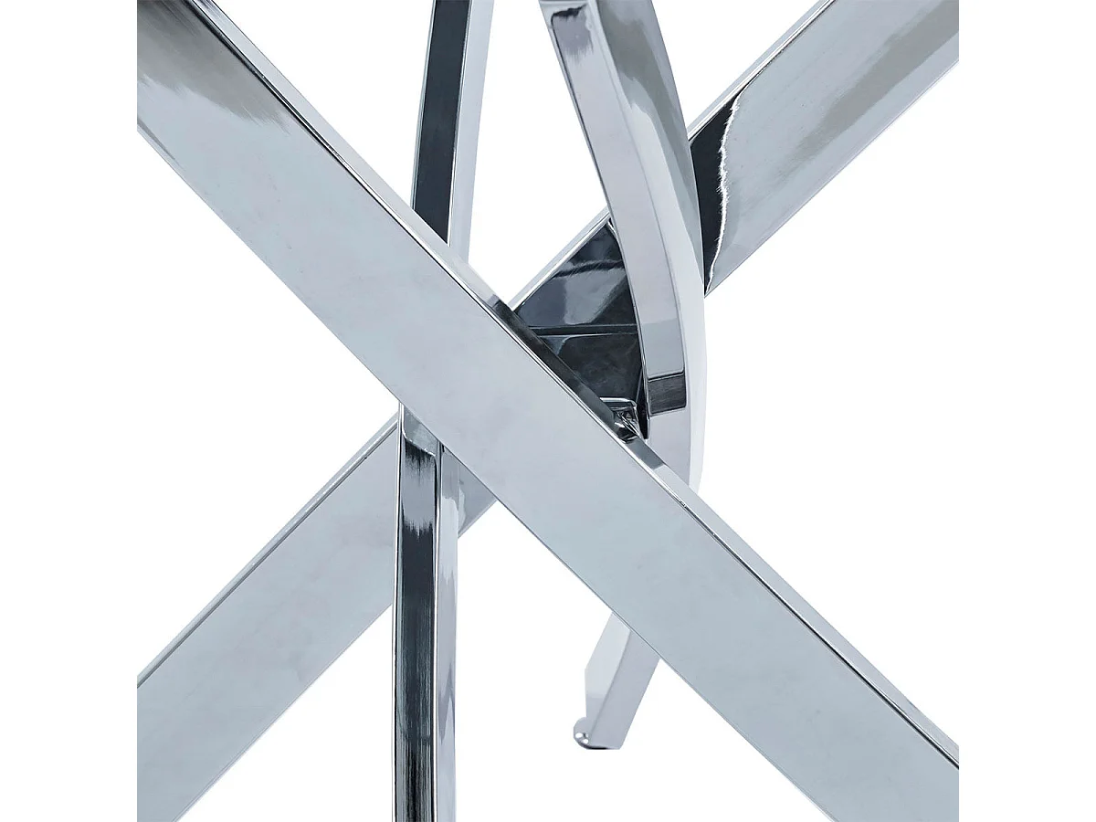 Mesa de comedor Thunder forma redonda inox Ø100x75 cm Adec