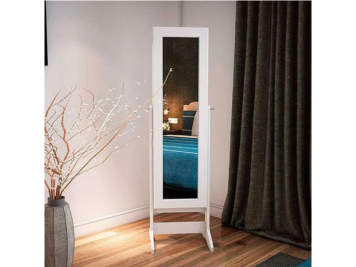 Espelho de jóias de chão Blanco