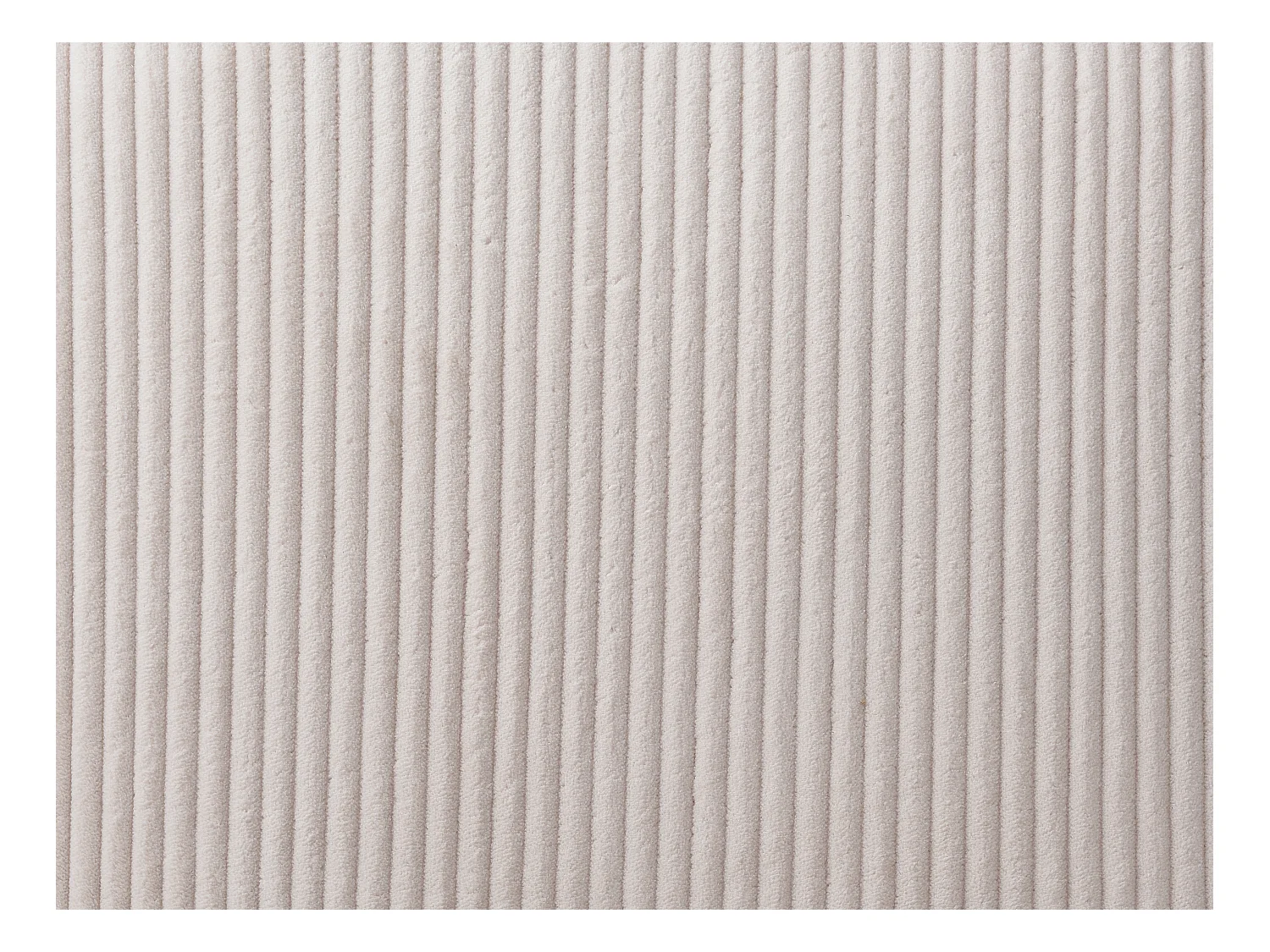 Lot de 6 chaises en velours côtelé et métal noir - Beige - ALAYIS