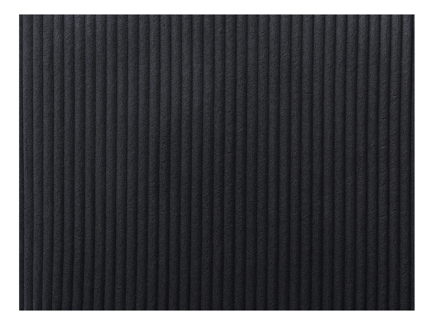 Lot de 6 chaises en velours côtelé et métal - Noir - ALAYIS