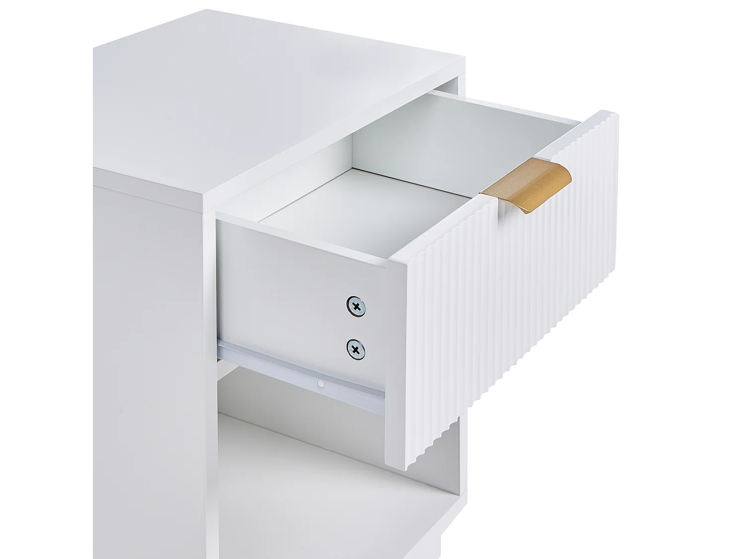 Nachttisch mit 1 Schublade SUMMERVILLE Weiss