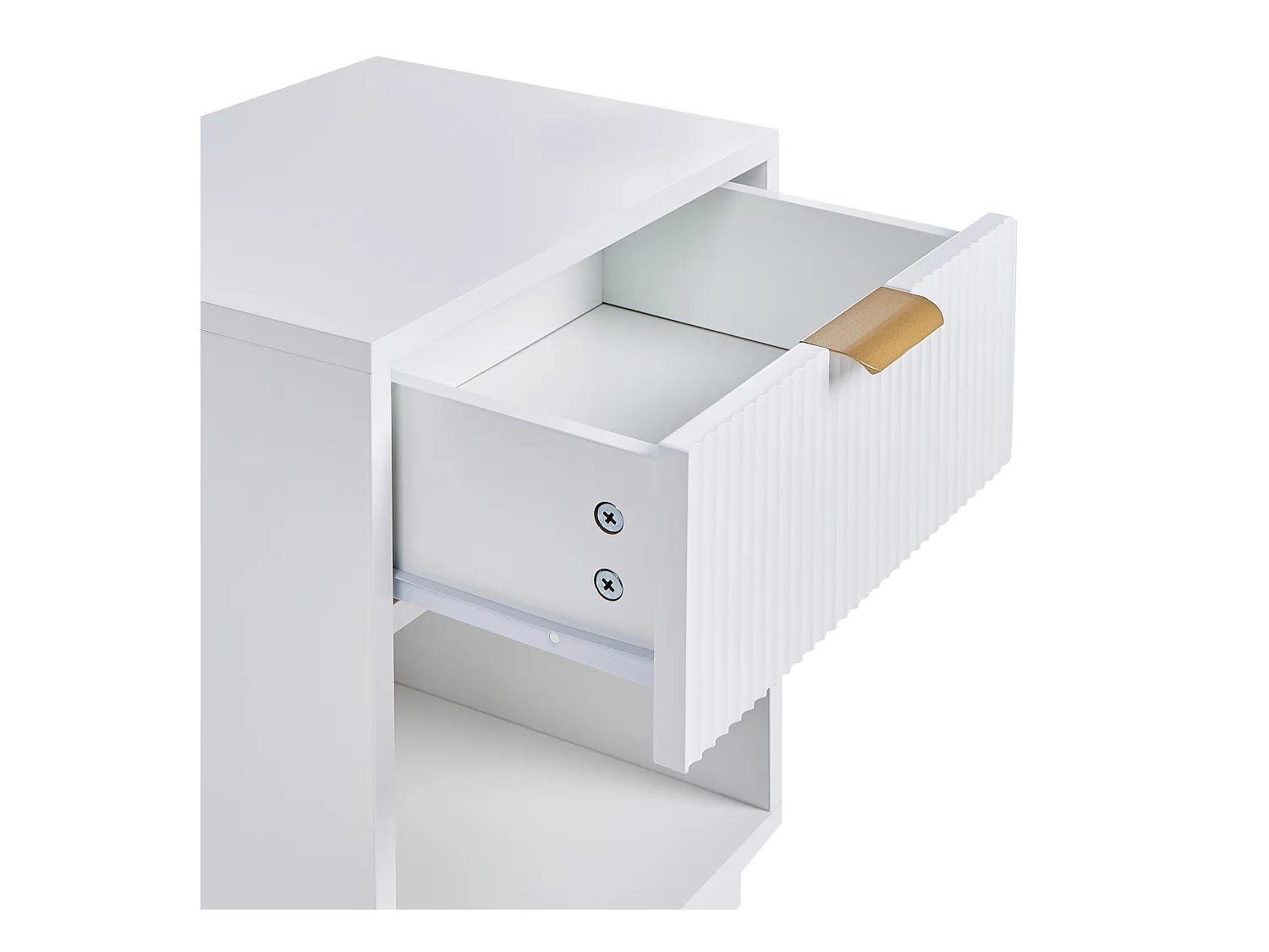 Nachttisch mit 1 Schublade SUMMERVILLE Weiss