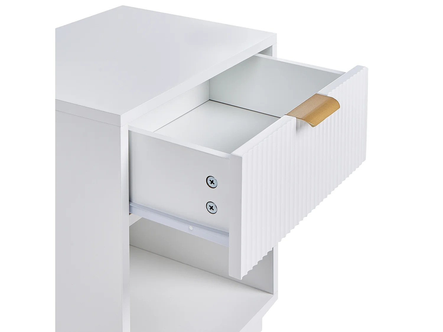 Table de nuit à 1 tiroir SUMMERVILLE Blanc