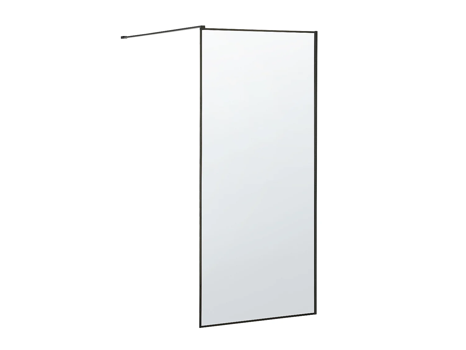 Parete doccia WASPAM II 100 x 190 cm Nero