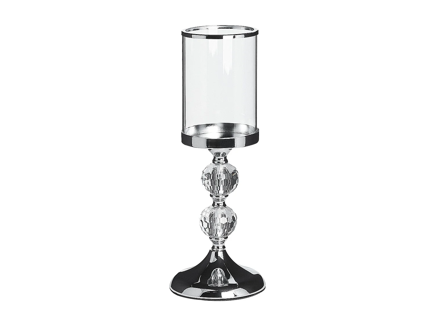 Bougeoir COTUI Verre 36 cm Argenté