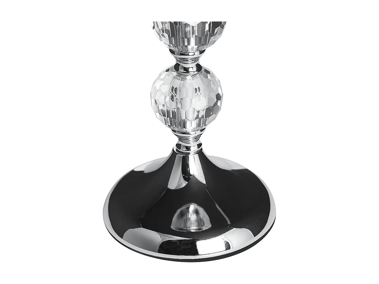 Bougeoir COTUI Verre 36 cm Argenté