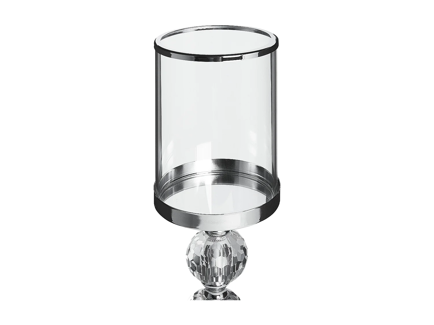 Bougeoir COTUI Verre 36 cm Argenté