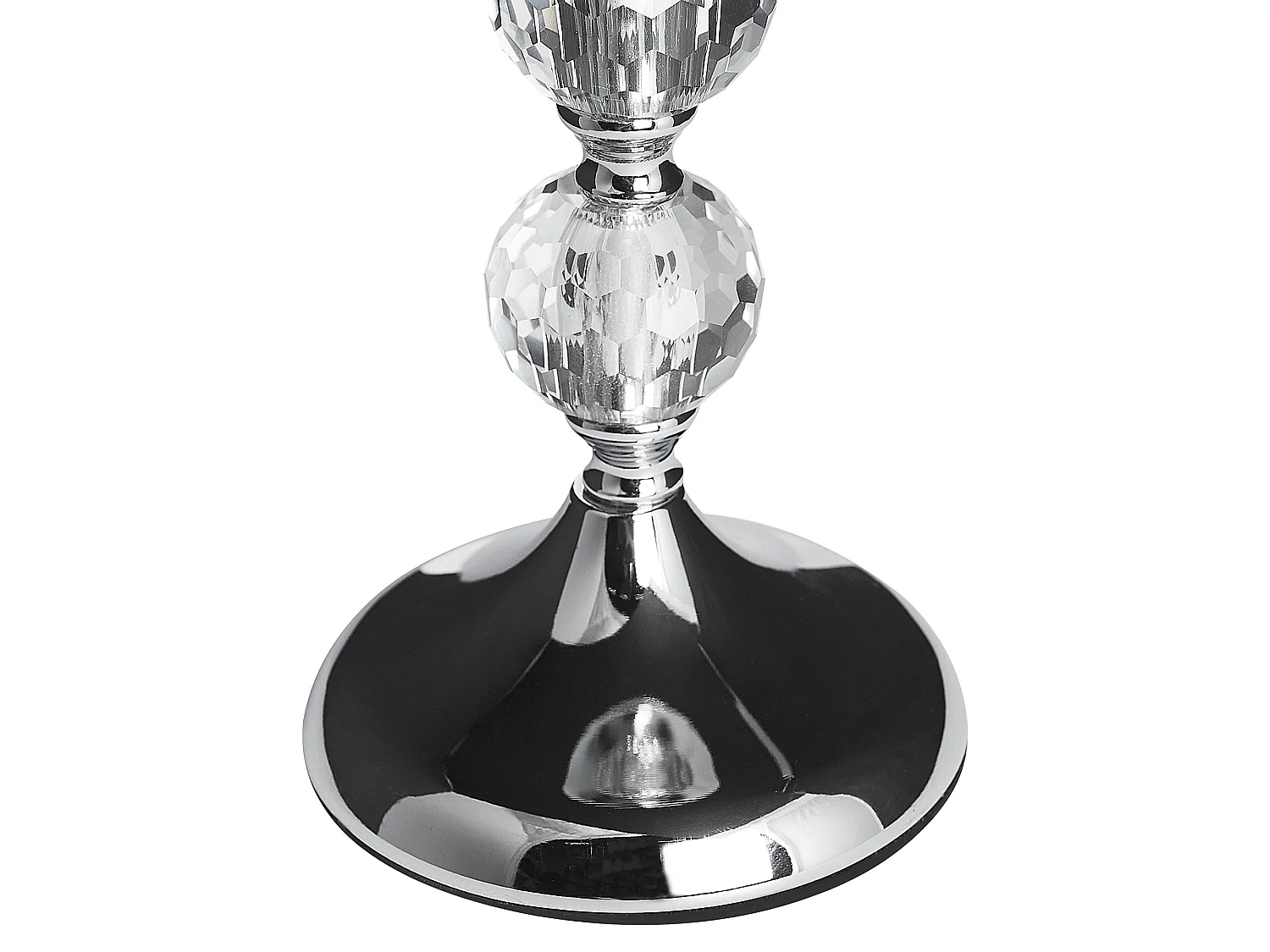 Candle Holder COTUI Glass 36 cm Silver