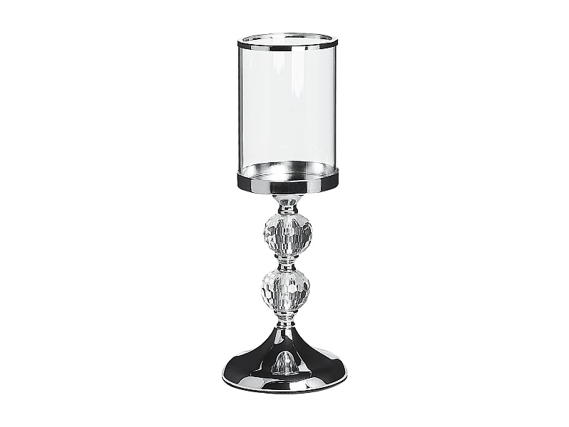 Kaarshouder COTUI Glas 36 cm Zilver