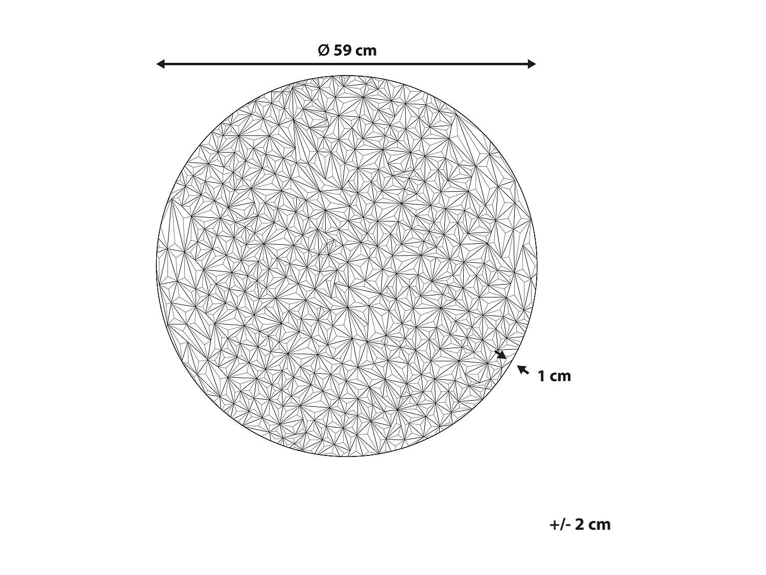 Decorazione da parete MOSCAVIDE Metallo 60 cm Argento