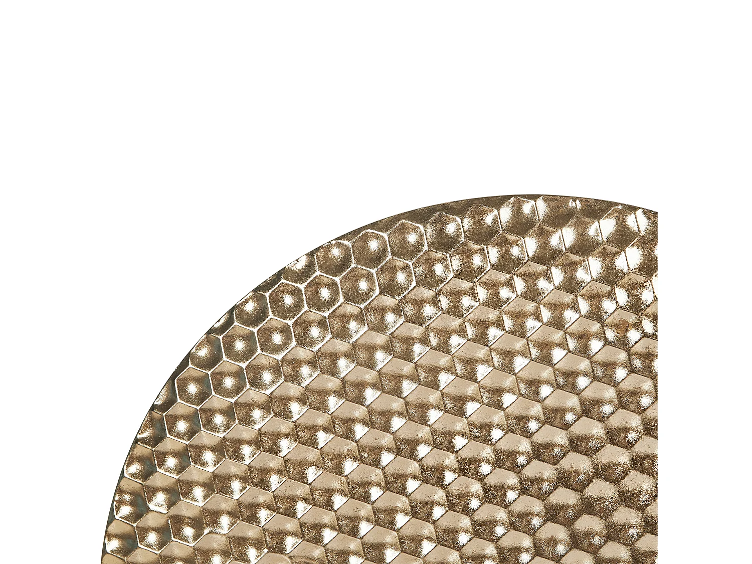 Wanddekoration Kreis rund Metall gold einteilig handgemacht modern Camarate