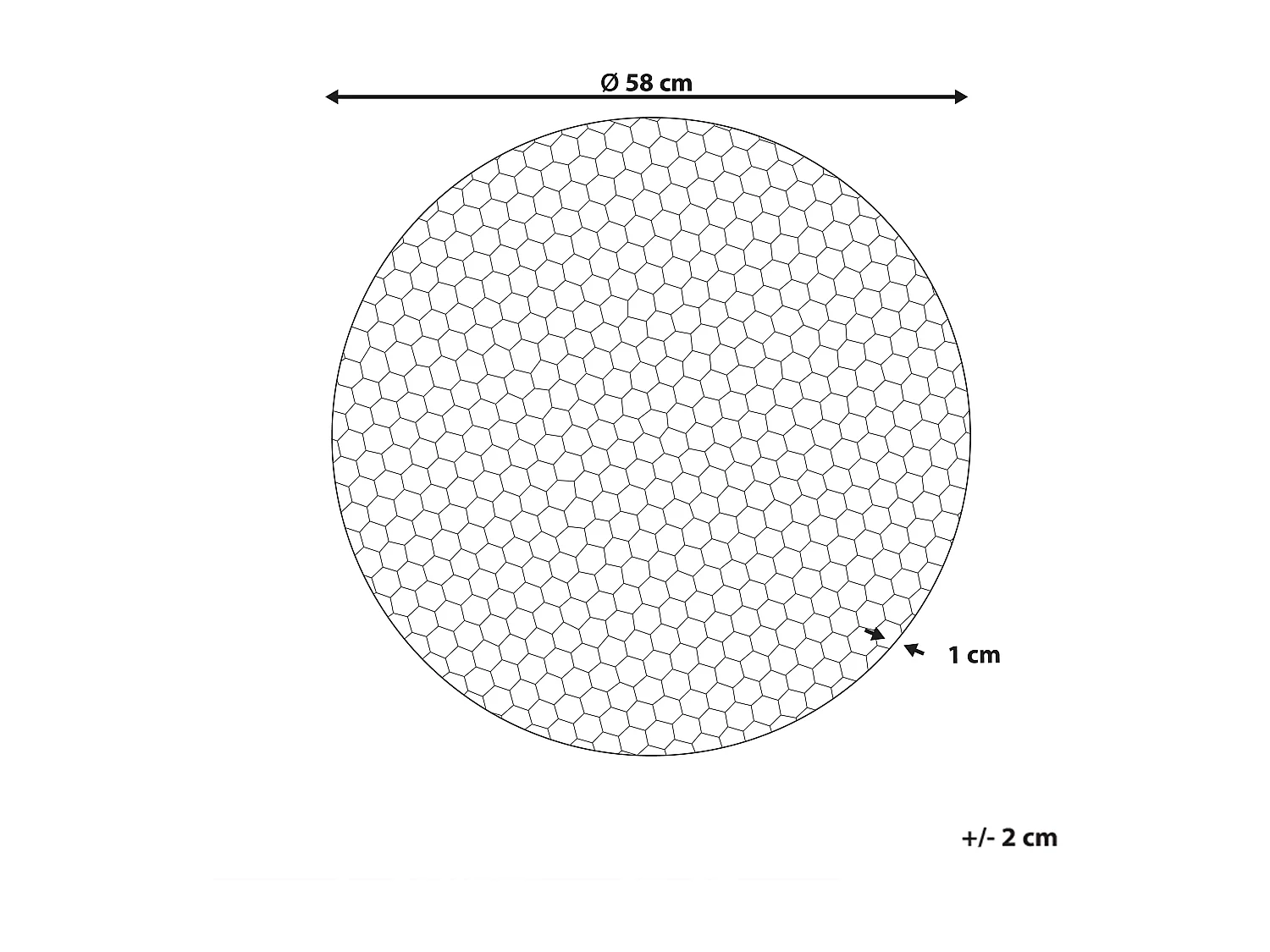 Décoration murale CAMARATE Métal 60 cm Doré