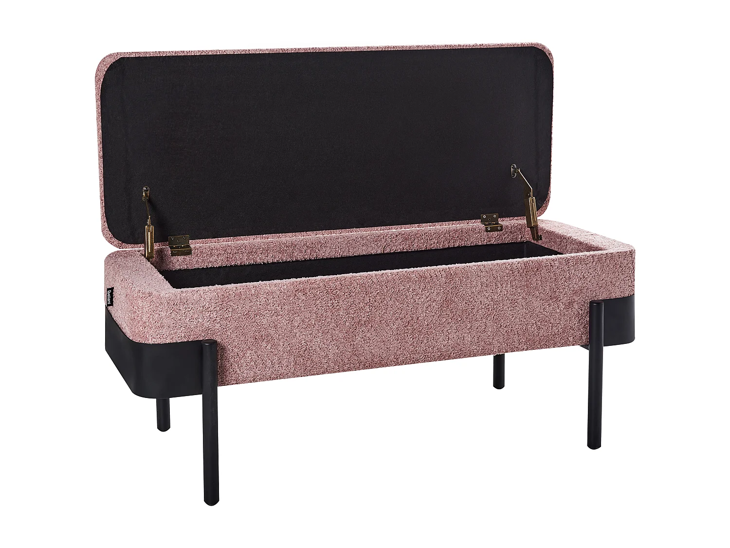 Bank met opbergruimte WARREN Chenille Roze