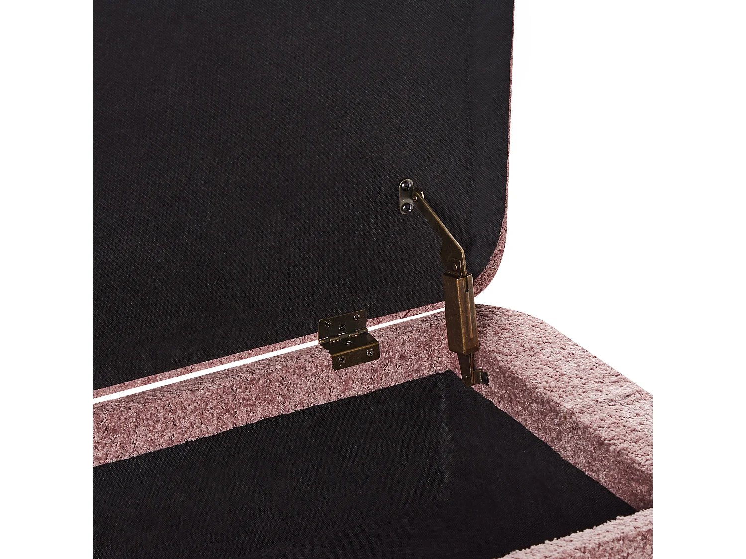 Bank met opbergruimte WARREN Chenille Roze