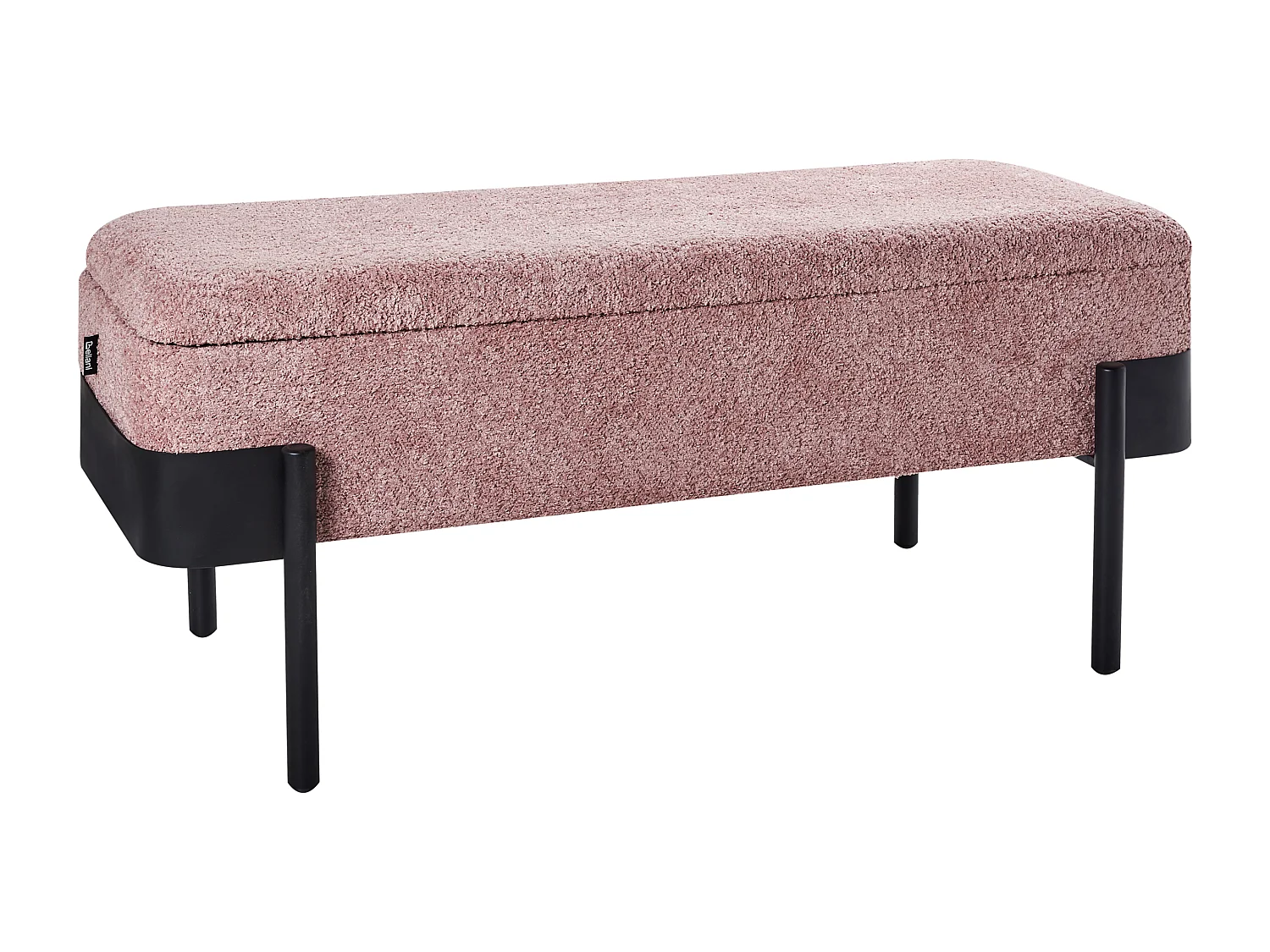 Cassapanca WARREN Ciniglia Rosa