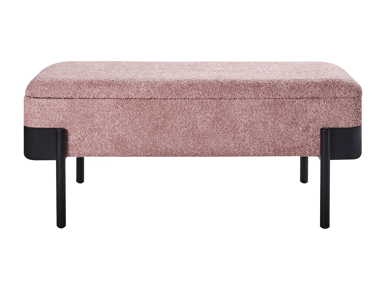 Cassapanca WARREN Ciniglia Rosa