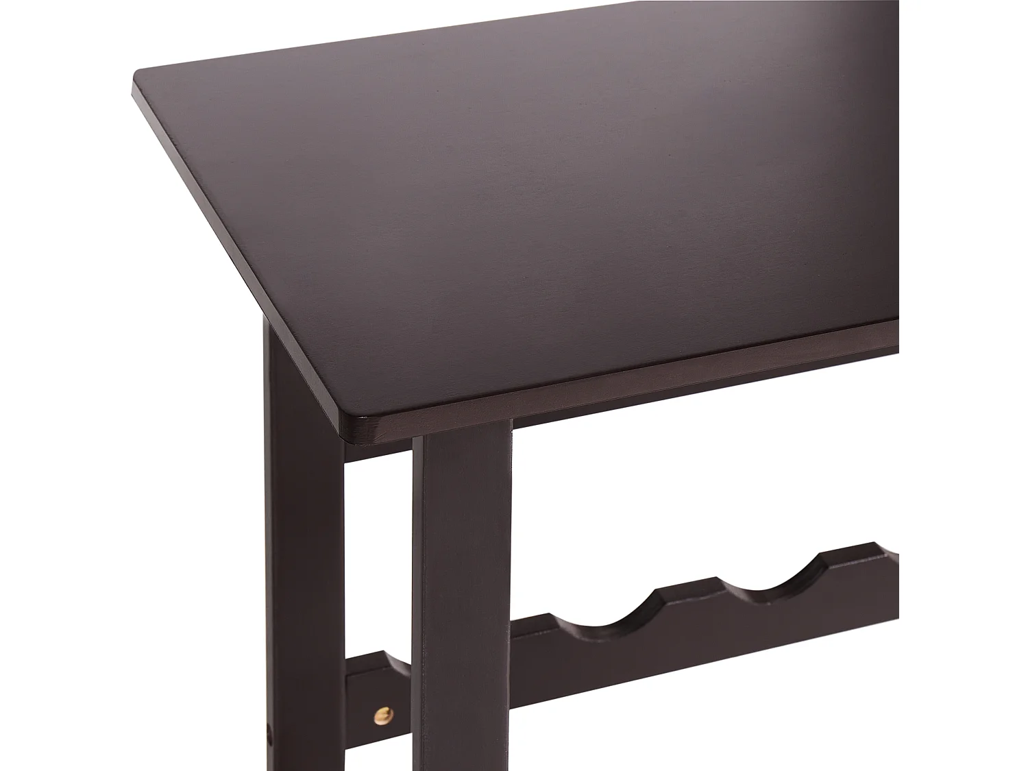 Stojak na wino ROWLEY Ciemnobrązowy