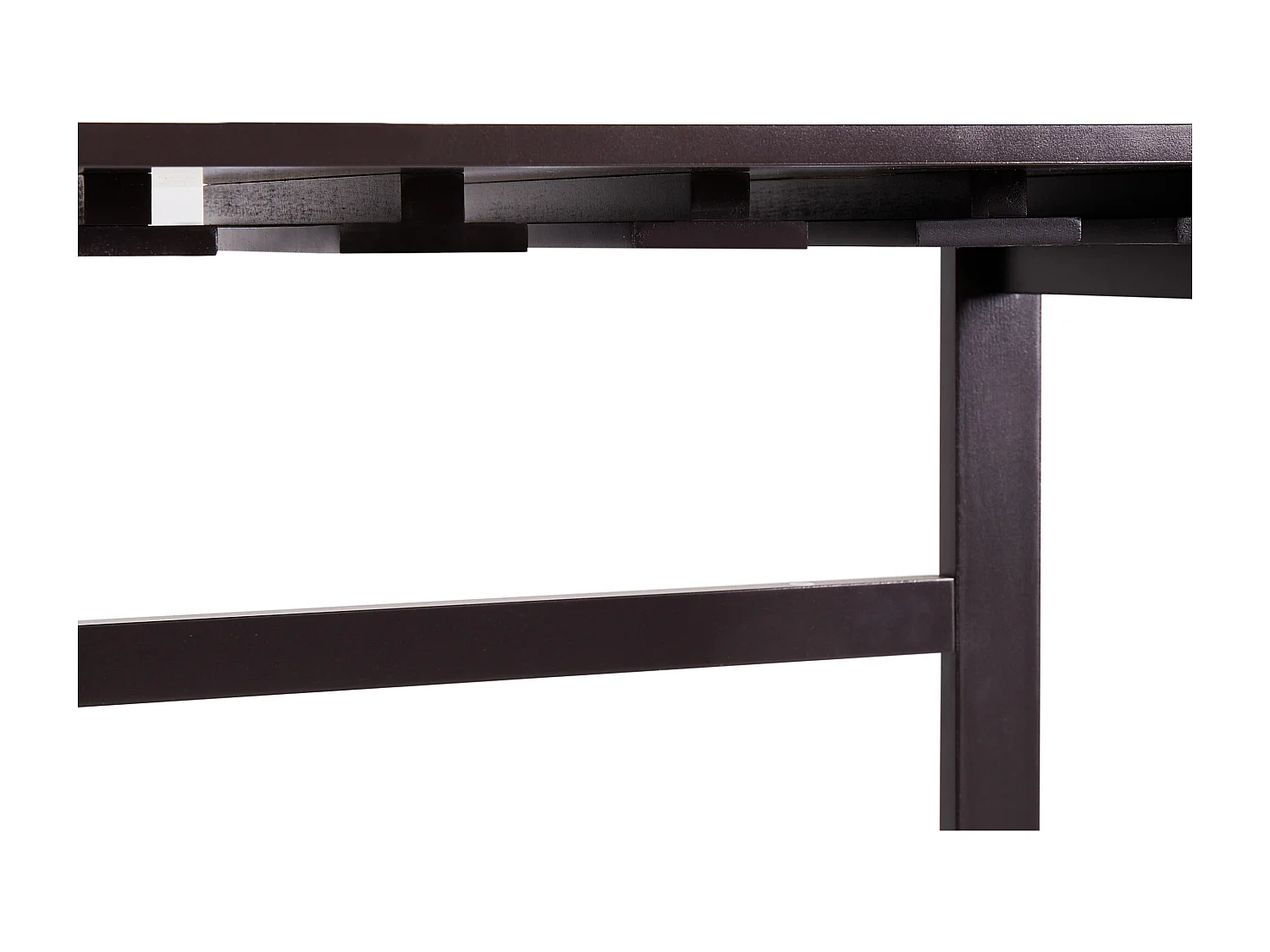 Stojak na wino ROWLEY Ciemnobrązowy