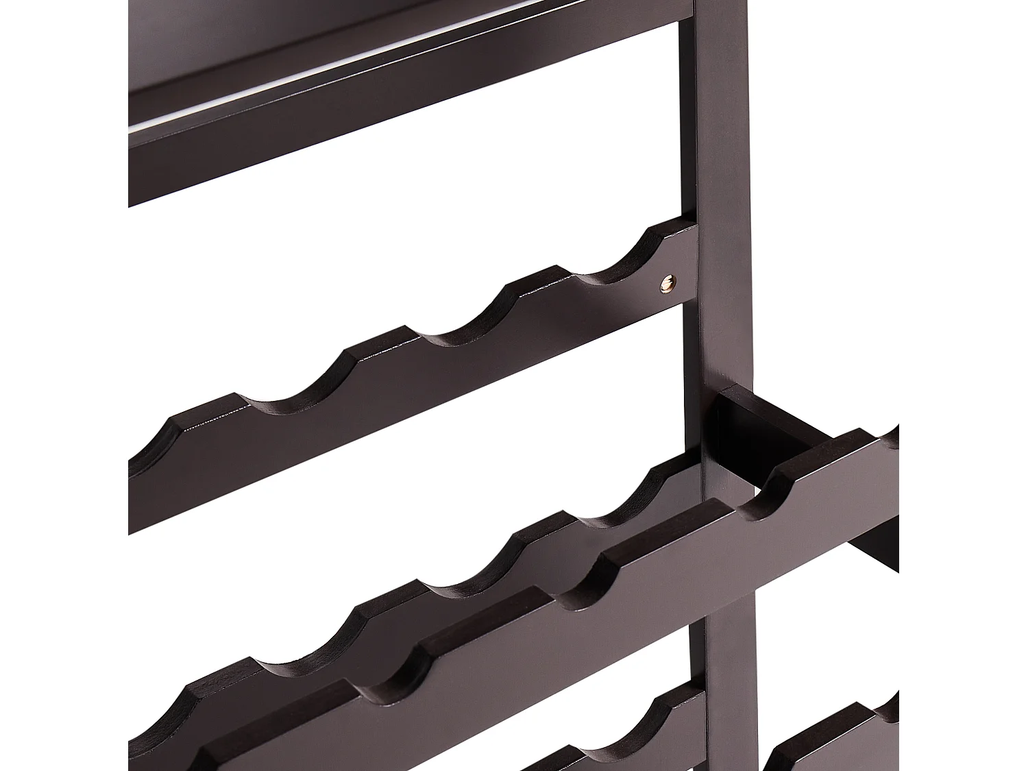 Stojak na wino ROWLEY Ciemnobrązowy