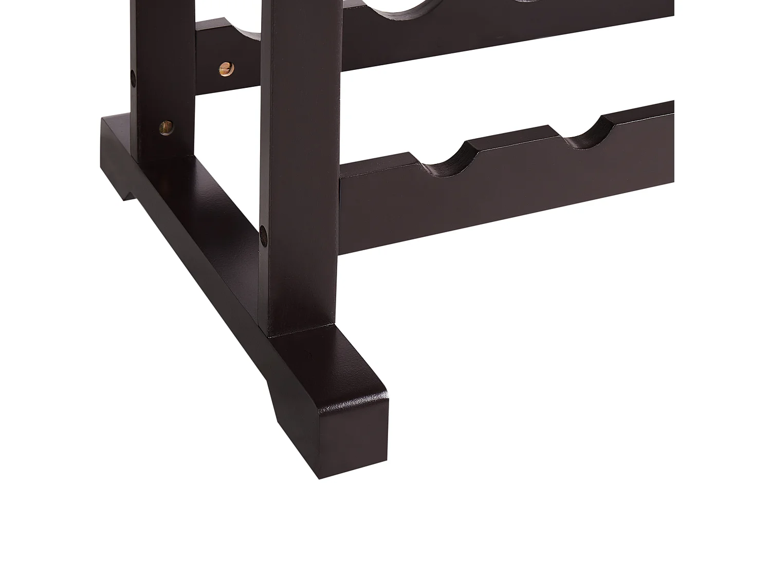 Stojak na wino ROWLEY Ciemnobrązowy