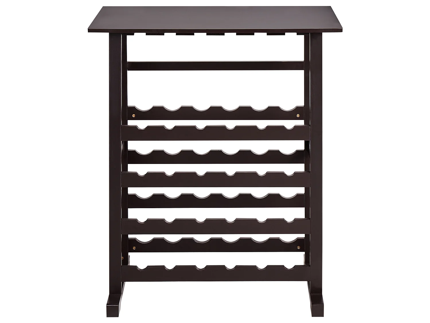 Wine Rack ROWLEY Dark Brown