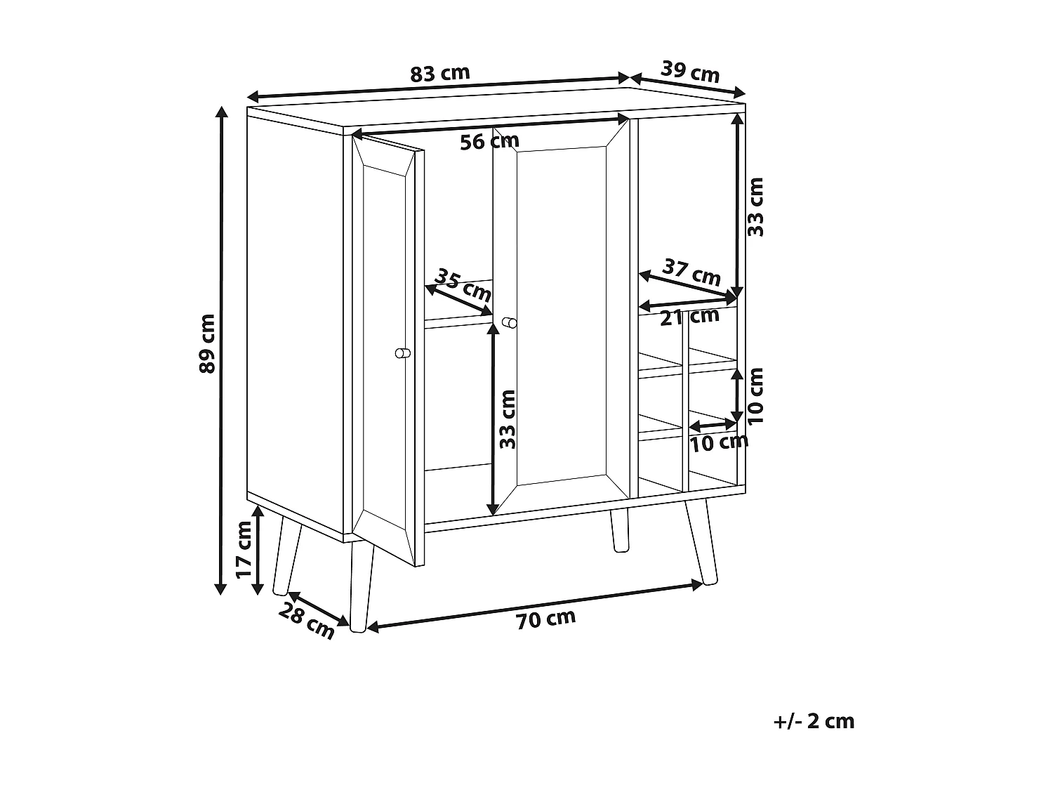 Armoire à vin PAGET Marron clair