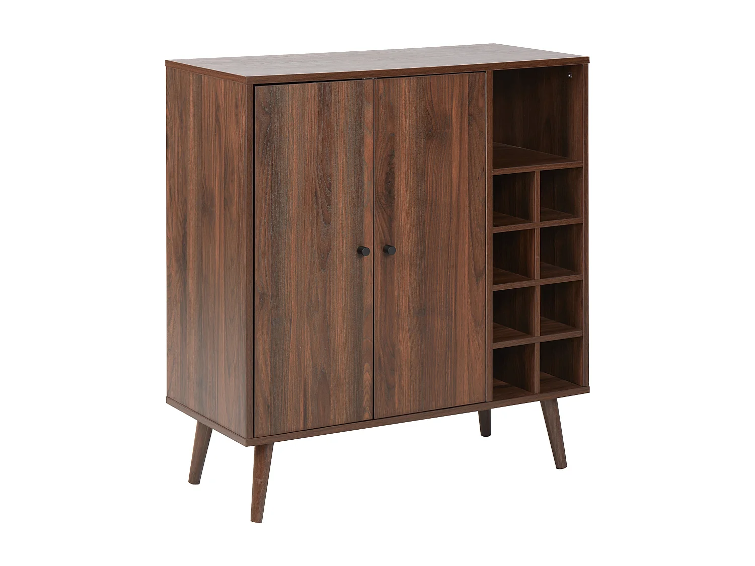 Armoire à vin TULLAMORE Marron foncé