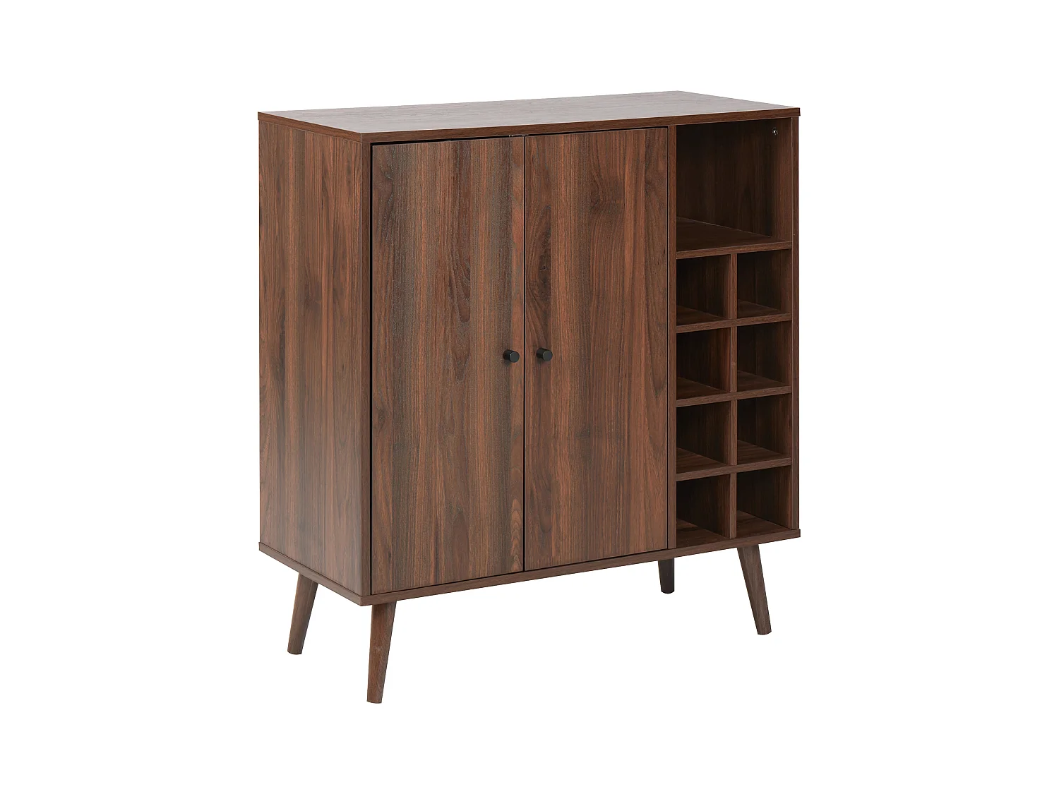 Mueble botellero TULLAMORE Marrón oscuro